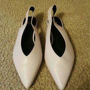 HM women flats slingback pointed toe shoes 38 New